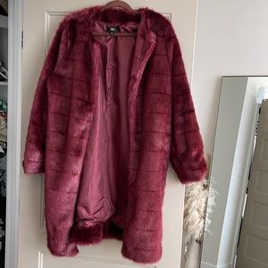 Faux fur coat